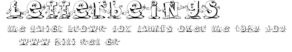 Letterbeings.ttf字體轉換器圖片