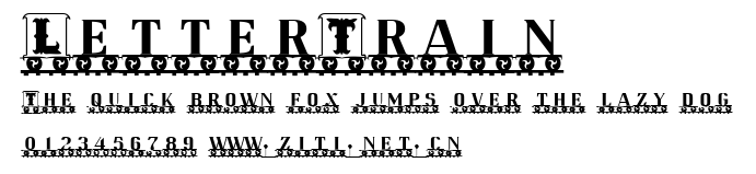 LetterTrain.ttf字體轉換器圖片