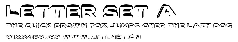 Letter Set A.ttf字體轉換器圖片
