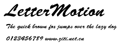 LetterMotion.ttf字體轉換器圖片