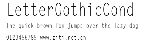 LetterGothicCond.ttf字體轉換器圖片