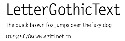 LetterGothicText.ttf字體轉換器圖片