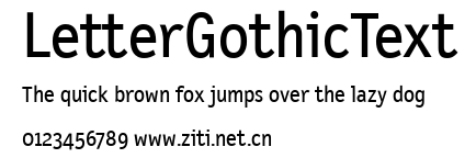 LetterGothicText.ttf字體轉換器圖片