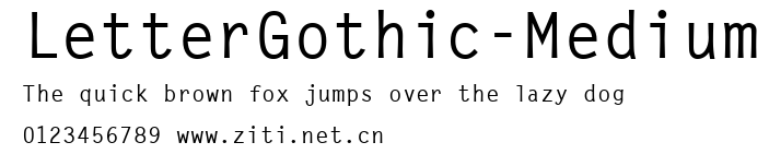 LetterGothic-Medium.ttf字體轉換器圖片