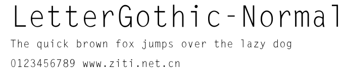 LetterGothic-Normal.ttf字體轉換器圖片