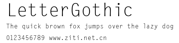LetterGothic.ttf字體轉換器圖片