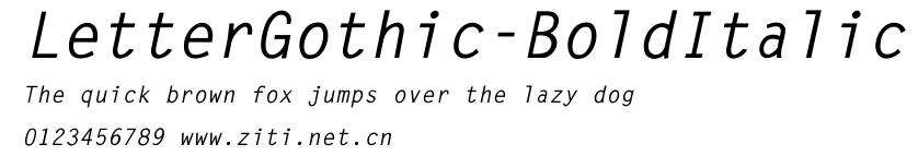 LetterGothic-BoldItalic.ttf字體轉換器圖片