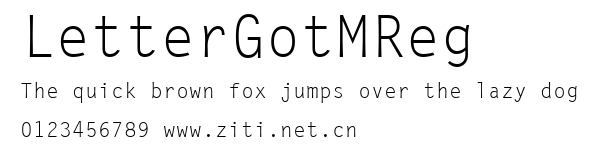 LetterGotMReg.ttf字體轉換器圖片