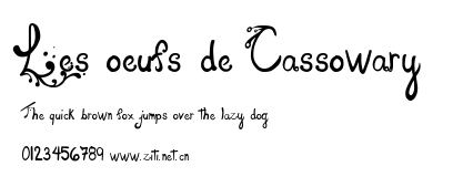 Les oeufs de Cassowary.ttf