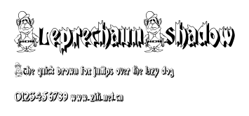 LeprechaunShadow.ttf字體轉換器圖片