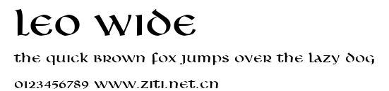Leo Wide.ttf字體轉換器圖片