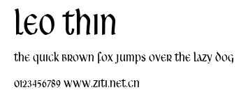 Leo Thin.ttf字體轉換器圖片
