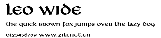 Leo Wide.ttf字體轉換器圖片