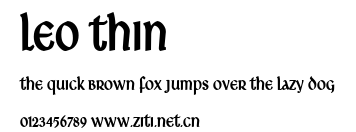 Leo Thin.ttf字體轉換器圖片
