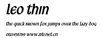 Leo Thin.ttf字體轉換器圖片