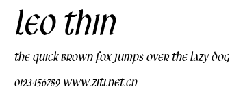 Leo Thin.ttf字體轉換器圖片