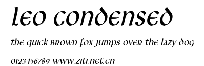 Leo Condensed.ttf字體轉換器圖片