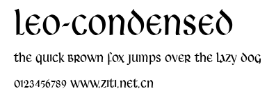 Leo-Condensed.ttf字體轉換器圖片