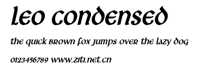 Leo Condensed.ttf字體轉換器圖片