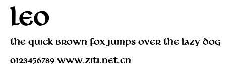 Leo.ttf字體轉換器圖片