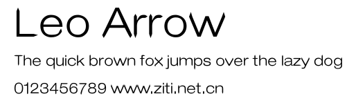 Leo Arrow.ttf字體轉換器圖片