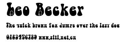Leo Becker.ttf字體轉換器圖片