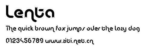 Lenta.ttf字體轉換器圖片