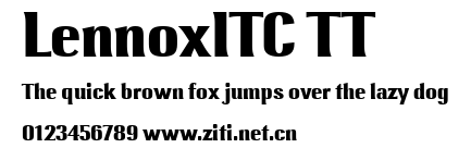 LennoxITC TT.ttf字體轉換器圖片