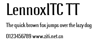 LennoxITC TT.ttf字體轉換器圖片
