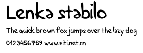 Lenka stabilo.ttf字體轉換器圖片