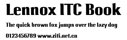 Lennox ITC Book.ttf字體轉換器圖片