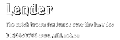 Lender.ttf字體轉換器圖片