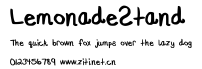 LemonadeStand.ttf字體轉換器圖片