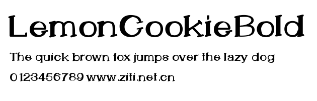 LemonCookieBold.ttf字體轉換器圖片