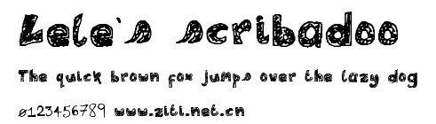 Lele's scribadoo.ttf字體轉換器圖片