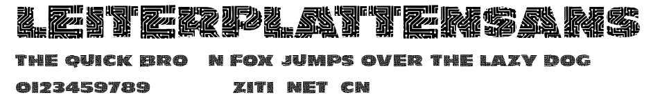 LeiterplattenSans.ttf字體轉換器圖片