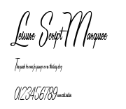 Leisure Script Marquee.ttf字體轉換器圖片