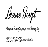 Leisure Script.ttf字體轉換器圖片