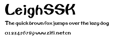 LeighSSK.ttf字體轉換器圖片
