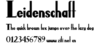 Leidenschaft.ttf字體轉換器圖片