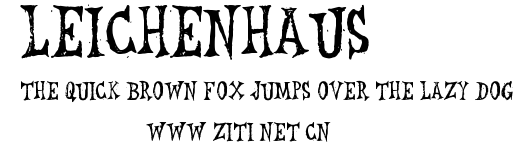 Leichenhaus.ttf字體轉換器圖片