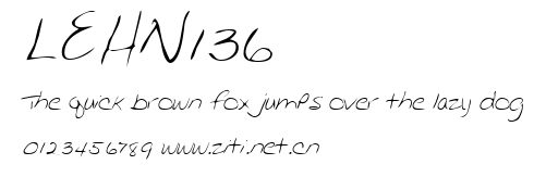 LEHN136.ttf字體轉換器圖片