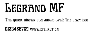 Legrand MF.ttf字體轉換器圖片