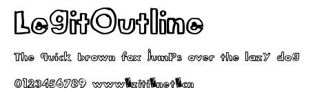 LegitOutline.ttf字體轉換器圖片