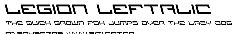 Legion Leftalic.ttf字體轉換器圖片
