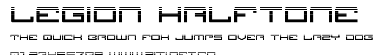 Legion Halftone.ttf字體轉換器圖片