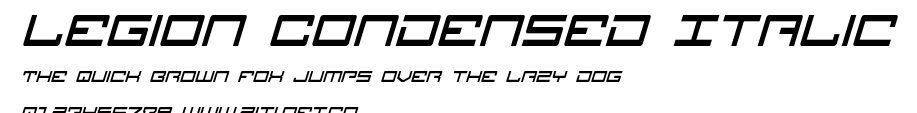 Legion Condensed Italic.ttf字體轉換器圖片
