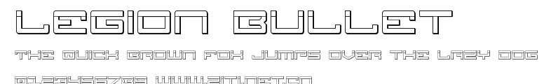Legion Bullet.ttf字體轉換器圖片