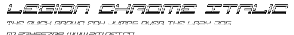 Legion Chrome Italic.ttf字體轉換器圖片