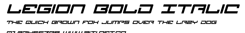 Legion Bold Italic.ttf字體轉換器圖片